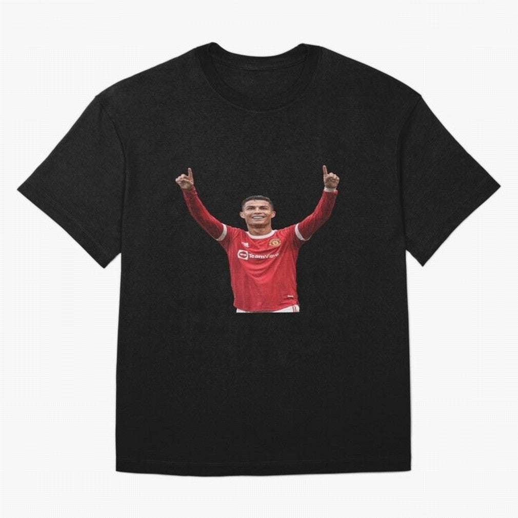 Crisitano Ronaldo Manchester United Oversized T-Shirt Celebrate the Magic of FIFA World Cup 2026 with Neymar, Portugal, Spain and Germany Energy, Stadium Memories, Football Loyalty, International Chants and Championship Tradition; Built for