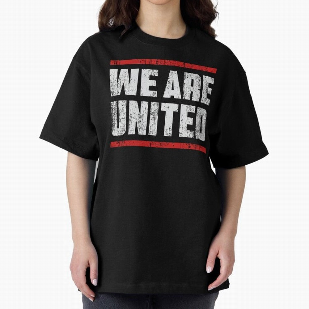 We Are United Oversized T-Shirt Support the Legends of the FIFA World Cup 2026 USA Canada Mexico Journey through Neymar Highlights, Spain Pride, Vintage Soccer Flavor, Modern Football Stars, National Flags and Final Night Emotion; Great for