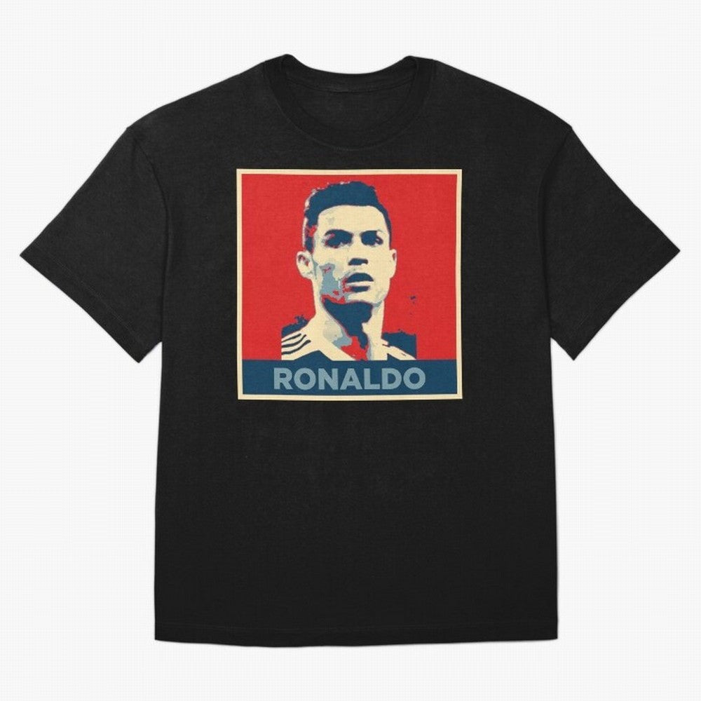 Cristiano Ronaldo Obama Style Oversized T-Shirt Represent Football Lovers during FIFA World Cup 2026 USA Canada Mexico for Fans of Mbappe and Brazil, Bringing Supporter Pride, Iconic Celebrations, Legendary Names and Global Match Day Energy; Ideal