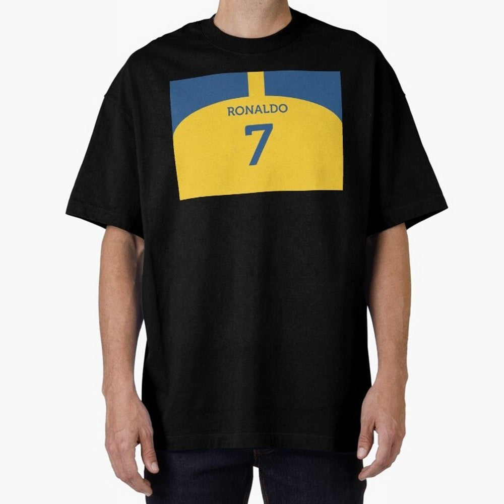 Cristiano Ronaldo Al Nassr Fc Oversized T-Shirt Bring Retro Soccer Energy to FIFA World Cup 2026 Spirit, Highlighting Spain, CR7, Stadium Chants, National Pride, Trophy Dreams and Unforgettable Football Memories; Made for Collectors Who Enjoy