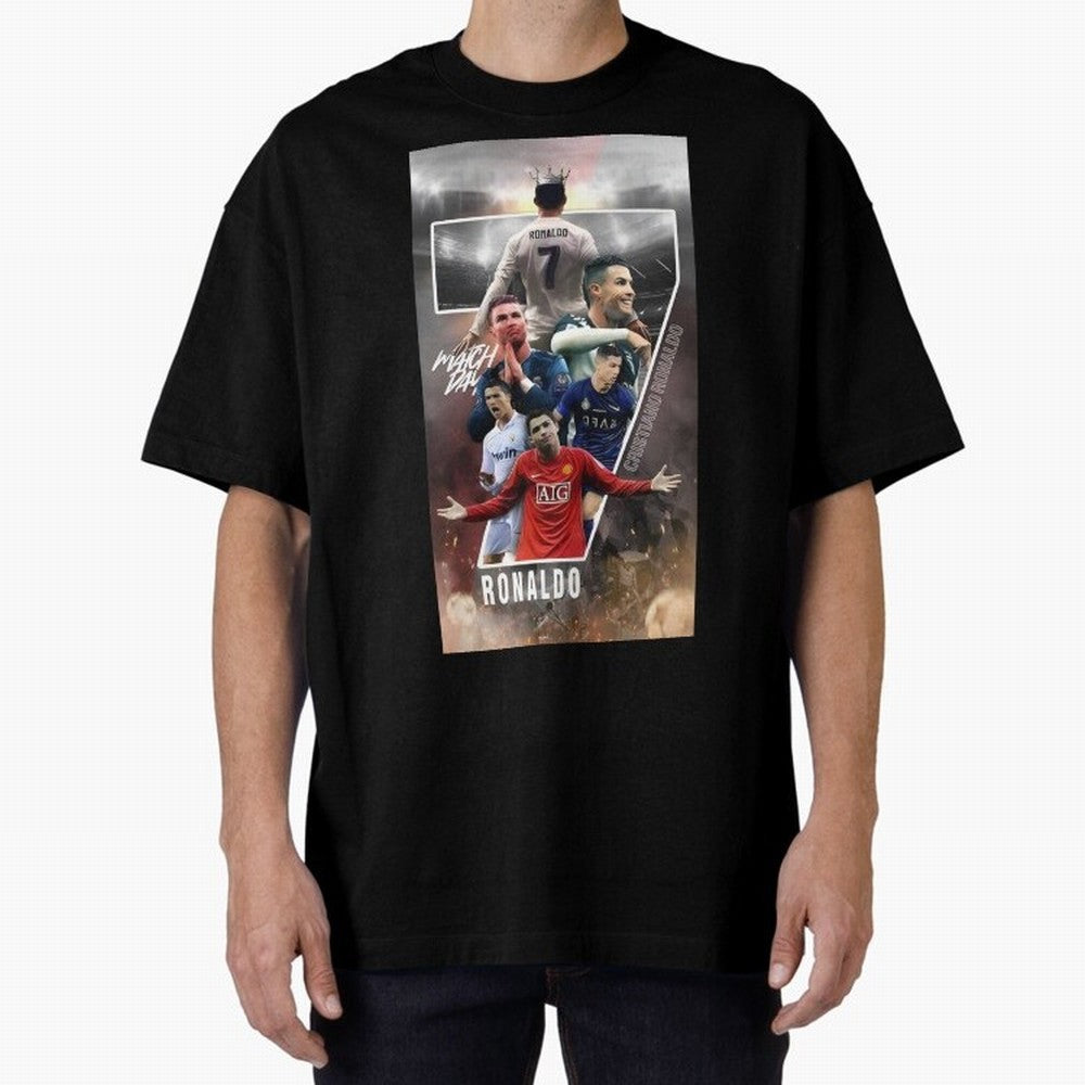 Cr7 wallpaper Oversized T-Shirt Follow the Final Road of Global Football Passion for FIFA World Cup 2026 Group Stage, Connected to CR7 and Messi, England, Football History, Final Match Energy, Crowd Noise and Once in a Lifetime Moments; Made for