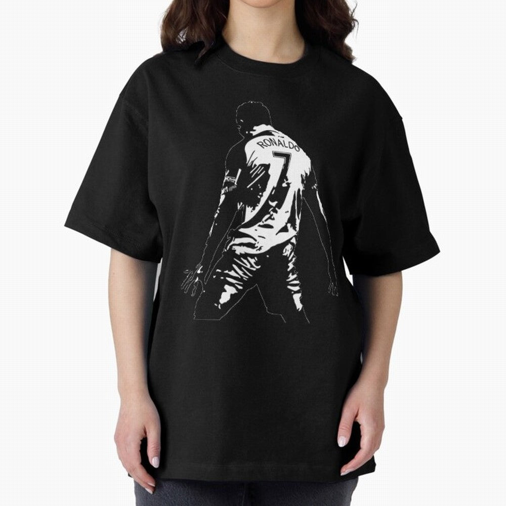 CRISTIANO RONALDO Oversized T-Shirt Cheer through Every Moment of Global Football Passion for FIFA World Cup 2026 Group Stage, Centered on Messi and Cristiano Ronaldo, Spain and Netherlands, Global Supporter Spirit, Legendary Goals, National Colors