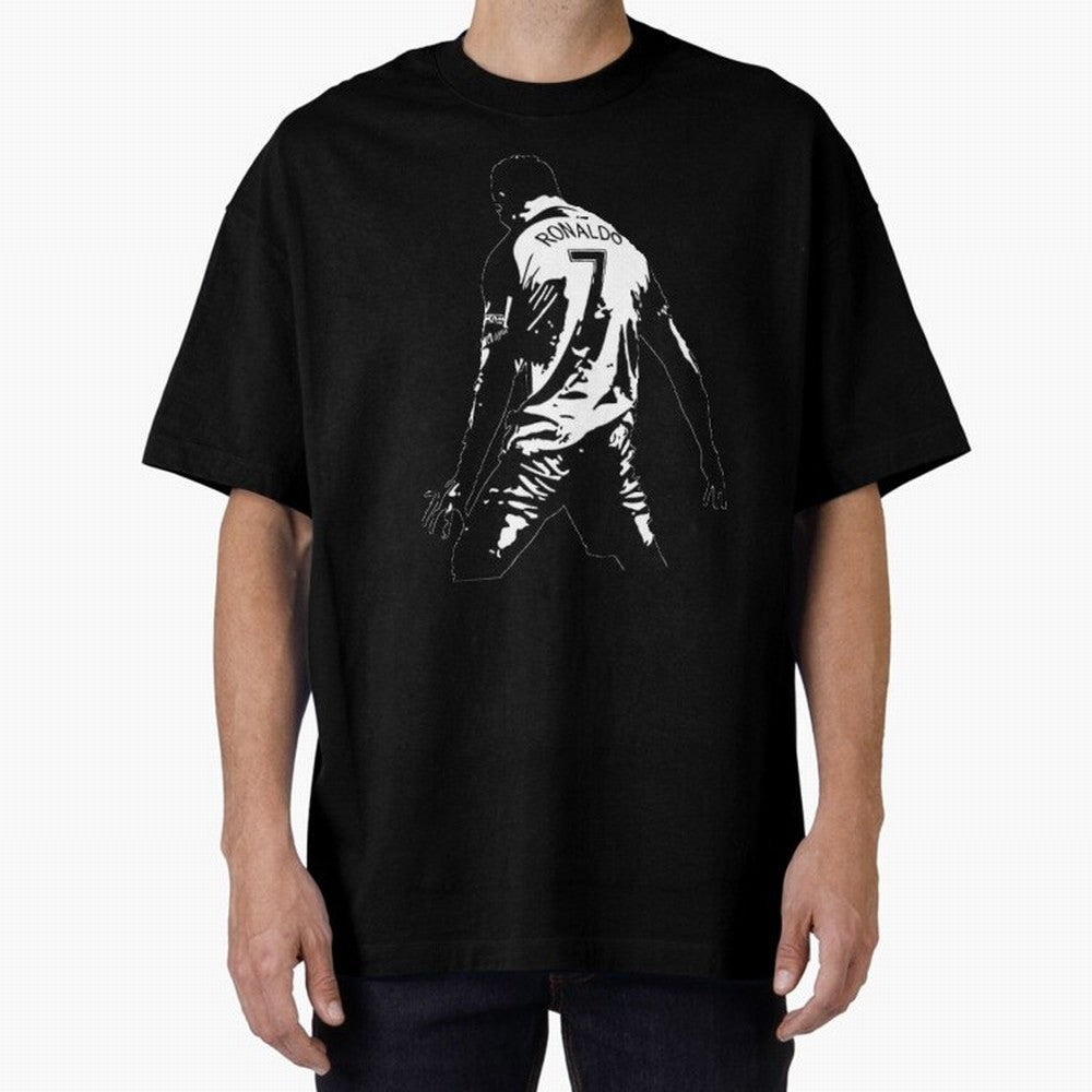 CRISTIANO RONALDO Oversized T-Shirt Cheer through Every Moment of Global Football Passion for FIFA World Cup 2026 Group Stage, Centered on Messi and Cristiano Ronaldo, Spain and Netherlands, Global Supporter Spirit, Legendary Goals, National Colors