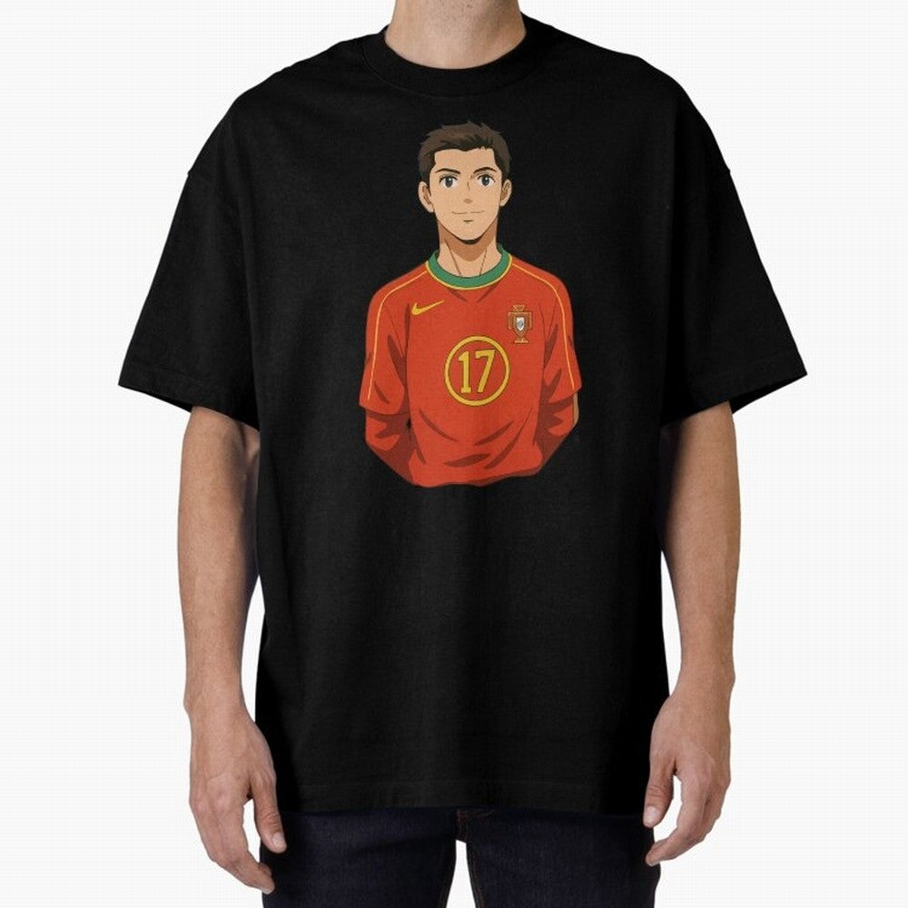 Ronaldo Oversized T-Shirt Show Love for Legendary Goals in FIFA World Cup 2026 Driven by Mbappe, Portugal, Spain and Germany Energy, Football Passion, Legendary Performances, Festival Vibes and Supporter Community; Ideal for Fans Who Follow Messi,