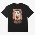 Cristiano Ronaldo Vexel Painting Oversized T-Shirt Showcase FIFA World Cup 2026 USA Canada Mexico for Fans of Neymar, Haaland and Cristiano Ronaldo and Brazil, Bringing Fan Favorite Moments, National Team Passion, Big Match Drama and Soccer