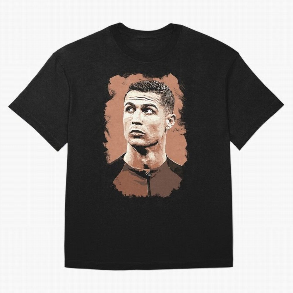 Cristiano Ronaldo Vexel Painting Oversized T-Shirt Showcase FIFA World Cup 2026 USA Canada Mexico for Fans of Neymar, Haaland and Cristiano Ronaldo and Brazil, Bringing Fan Favorite Moments, National Team Passion, Big Match Drama and Soccer