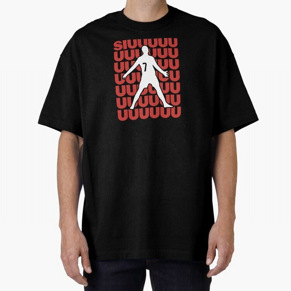 SIUUUUUU! Ronaldo Oversized T-Shirt Celebrate the Stars of FIFA World Cup 2026 Spirit, Connected to Brazil, Mbappe and Neymar, Football Festival Excitement, Trophy Ambitions, Country Rivalries and Star Player Buzz; Created for Match Day Parties,