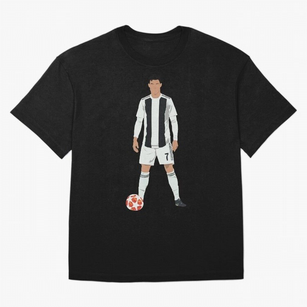 Ronaldo Stance Oversized T-Shirt Honor Champions and Dreams in Match Day Hype around FIFA World Cup 2026 USA Canada Mexico, Messi, CR7 and Mbappe, England, France and Netherlands, Global Supporter Spirit, Legendary Goals, National Colors and