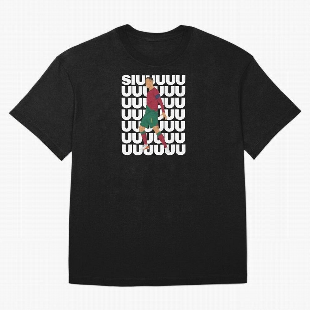 SIUUUUUU! Ronaldo Oversized T-Shirt Celebrate Global Football Passion for FIFA World Cup 2026, Connected to Messi, CR7 and Mbappe, England, Vintage Soccer Flavor, Modern Football Stars, National Flags and Final Night Emotion; Ideal for Football