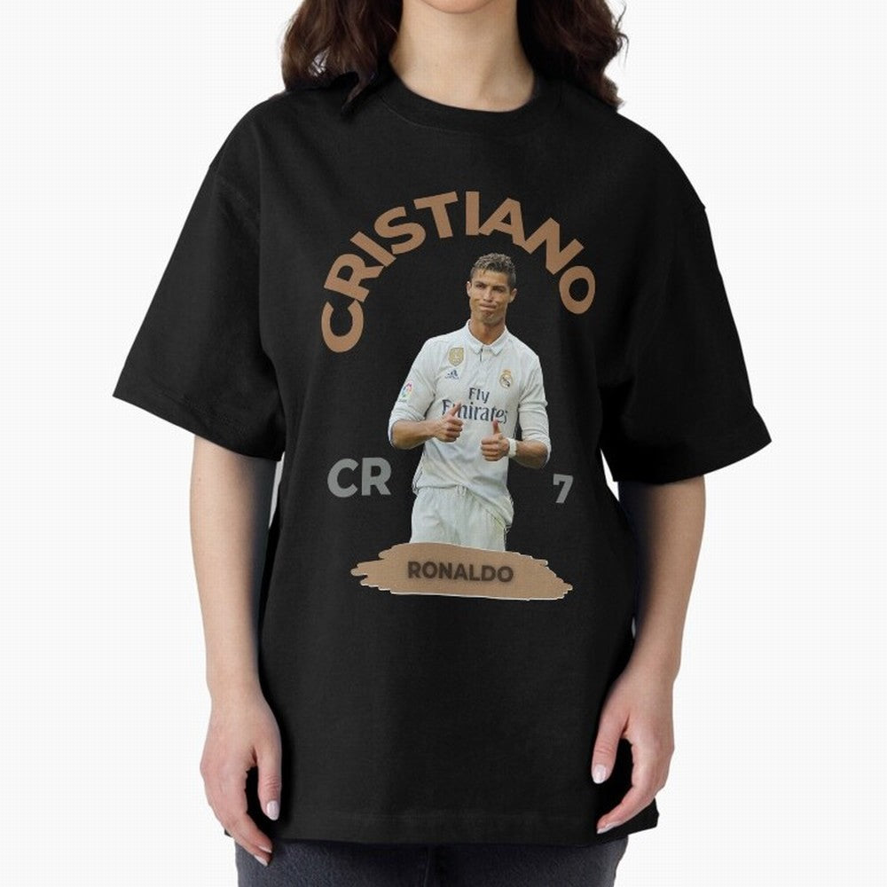 Essential Cristiano Ronaldo Siuuu Oversized T-Shirt Embrace FIFA World Cup 2026 USA Canada Mexico for Fans of Haaland and England and Germany, Bringing Match Day Excitement, Supporter Culture, Golden Goals and Global Football Passion; Ideal for