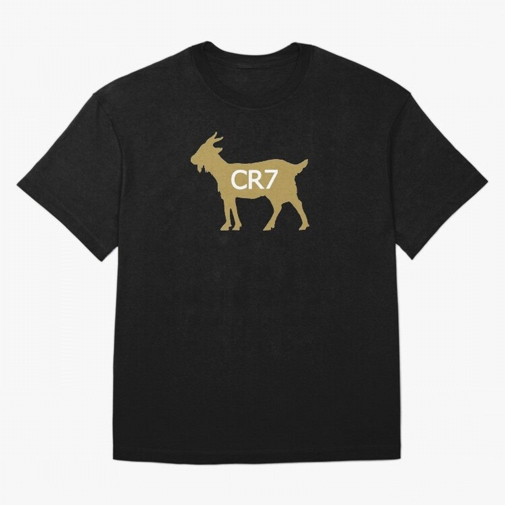 CR7 GOAT Gold B Oversized T-Shirt Bring Match Day Fire to the FIFA World Cup 2026 USA Canada Mexico Journey through Haaland and Mbappe Highlights, Germany Pride, Football History, Final Match Energy, Crowd Noise and Once in a Lifetime Moments; Made