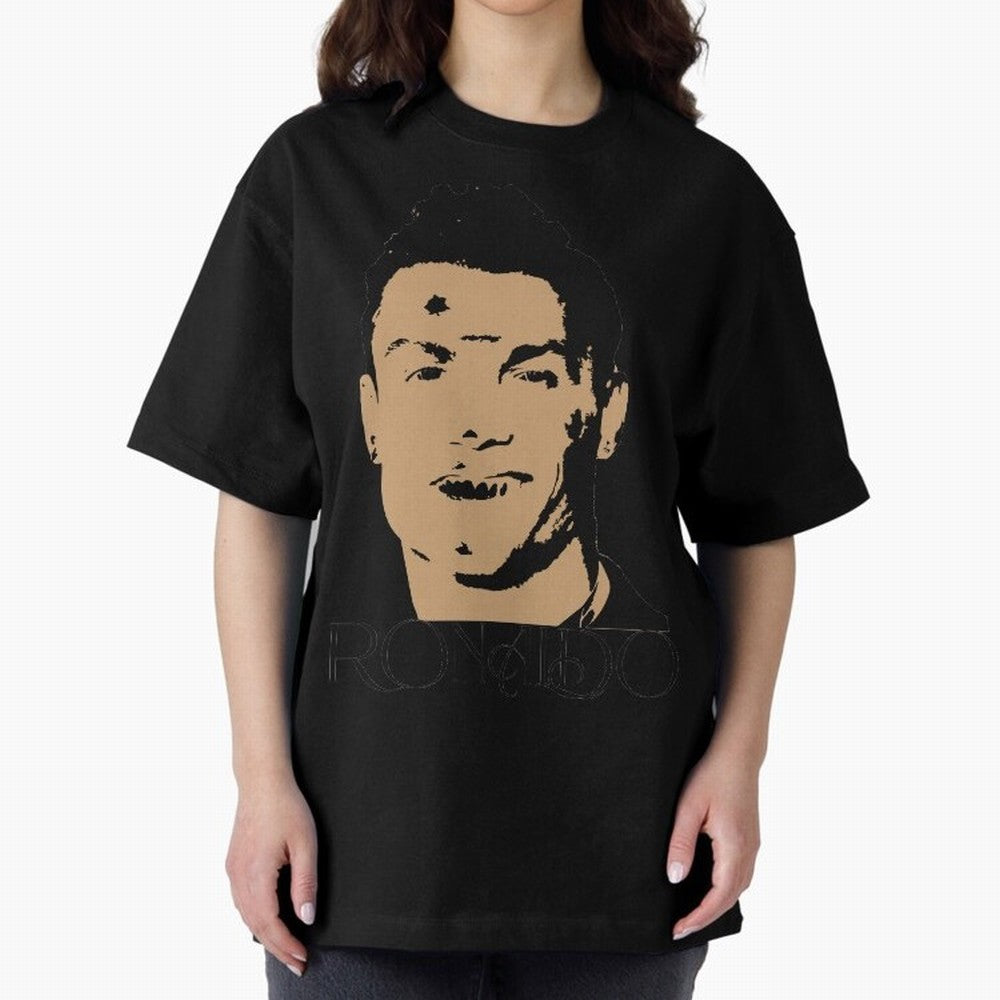 Portugal Football Captain Cristiano Ronaldo Vector Illustration Oversized T-Shirt Unlock FIFA World Cup 2026 Group Stage Spirit, Driven by France and Portugal, Messi, Neymar and Mbappe, Stadium Chants, National Pride, Trophy Dreams and