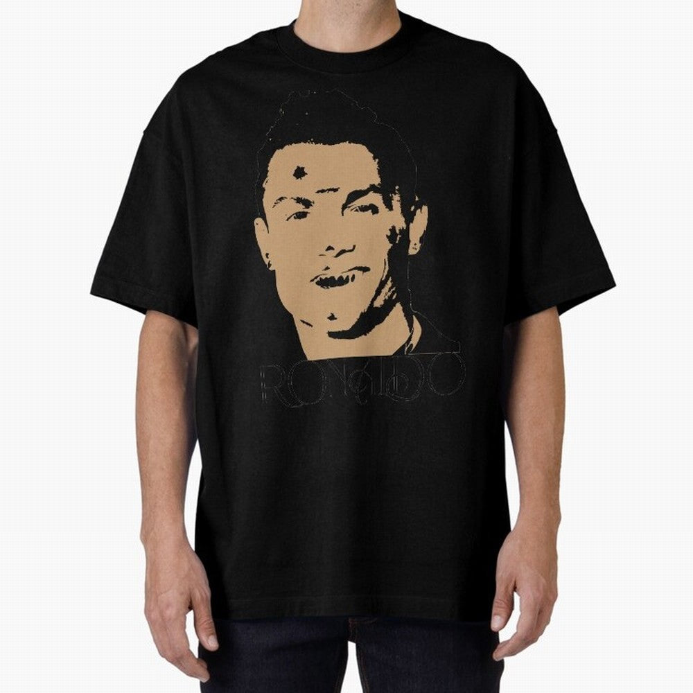 Portugal Football Captain Cristiano Ronaldo Vector Illustration Oversized T-Shirt Unlock FIFA World Cup 2026 Group Stage Spirit, Driven by France and Portugal, Messi, Neymar and Mbappe, Stadium Chants, National Pride, Trophy Dreams and