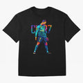 Ronaldo Cr7 Wpap Art Oversized T-Shirt Celebrate Every Goal in Match Day Hype around FIFA World Cup 2026 USA Canada Mexico, Messi and Cristiano Ronaldo, France and Portugal, Goal Celebration Energy, Supporter Heritage, Football Icons and Worldwide