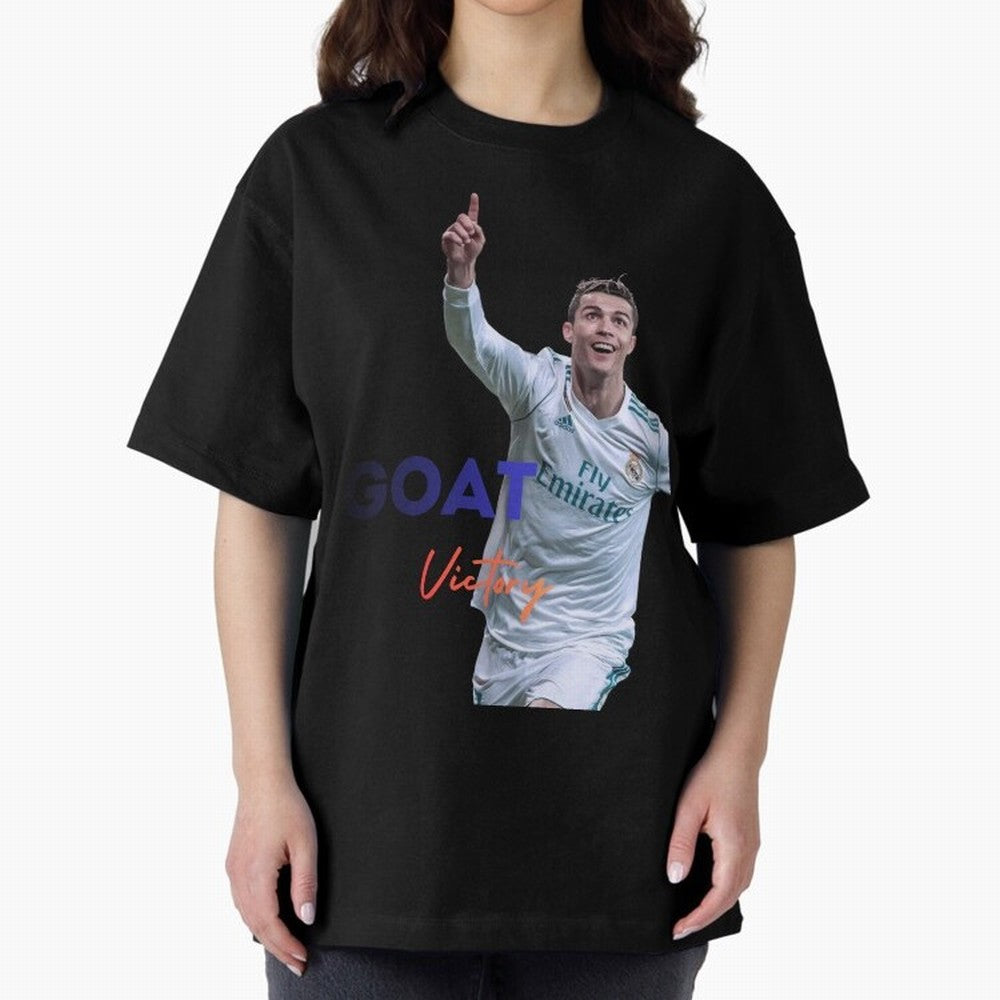 Goat CR7 MIndset Oversized T-Shirt Show Support during the FIFA World Cup 2026 Group Stage Journey through Messi, CR7 and Mbappe Highlights, Spain and Netherlands Pride, Football History, Final Match Energy, Crowd Noise and Once in a Lifetime