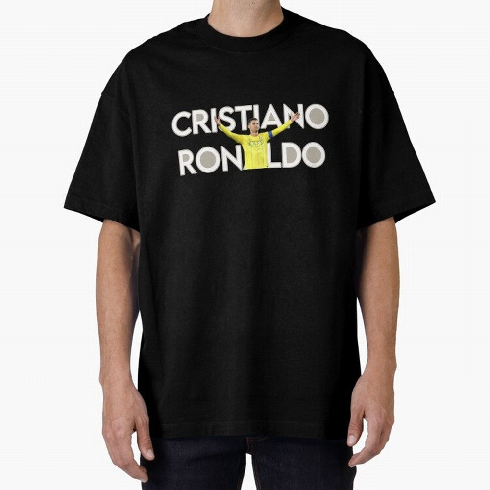 Cristiano Ronaldo Oversized T-Shirt Unlock FIFA World Cup 2026 Featuring Neymar, France and Portugal Energy, Match Day Excitement, Supporter Culture, Golden Goals and Global Football Passion; Great for Watch Parties, Sports Bars, Family Nights, Fan