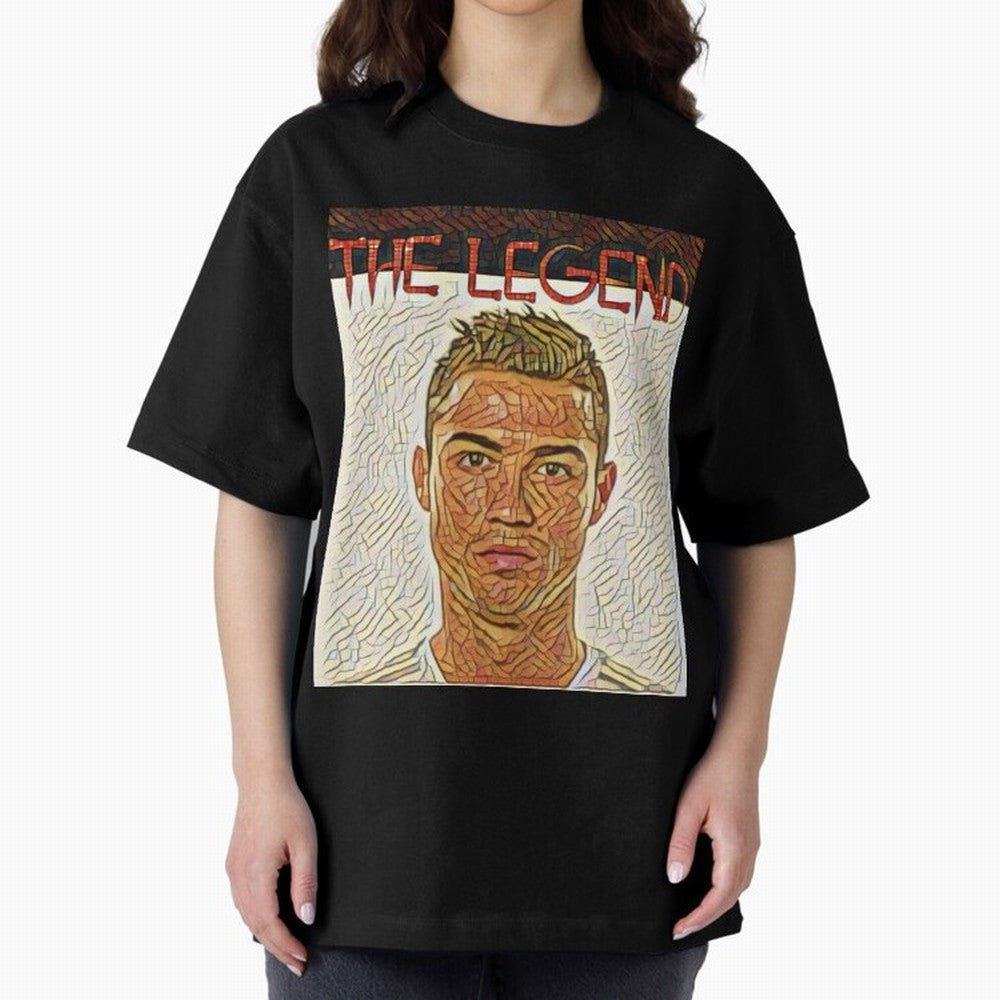 Cristiano Ronaldo Oversized T-Shirt Enjoy the Biggest Football Party of FIFA World Cup 2026 for Fans of Mbappe and Argentina, France and Brazil, Bringing Soccer Culture, Superstar Moments, National Team Dreams and Competitive Fire; Perfect for