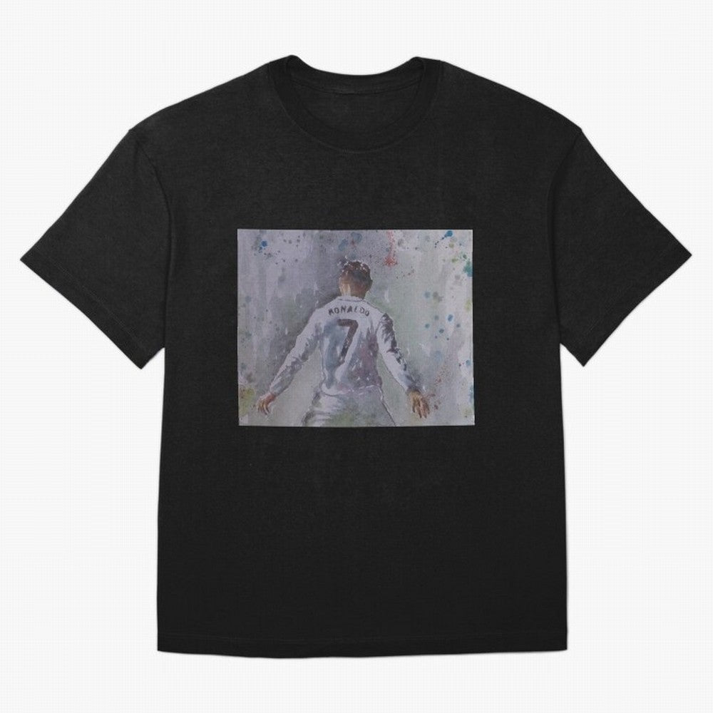 Cristiano Ronaldo - Portrait 2 Oversized T-Shirt Bring a Vintage Feel to Match Day Hype around FIFA World Cup 2026 USA Canada Mexico, Haaland and Mbappe, England and Germany, Tournament Hype, Historic Matchups, Family Viewing Parties and Global