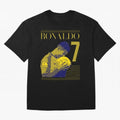 Cristiano Ronaldo Its Yellow Oversized T-Shirt Cheer for FIFA World Cup 2026 USA Canada Mexico for Fans of Mbappe and Neymar and Spain, Bringing Sports Nostalgia, International Competition, Famous Players and Unforgettable Victories; Perfect for