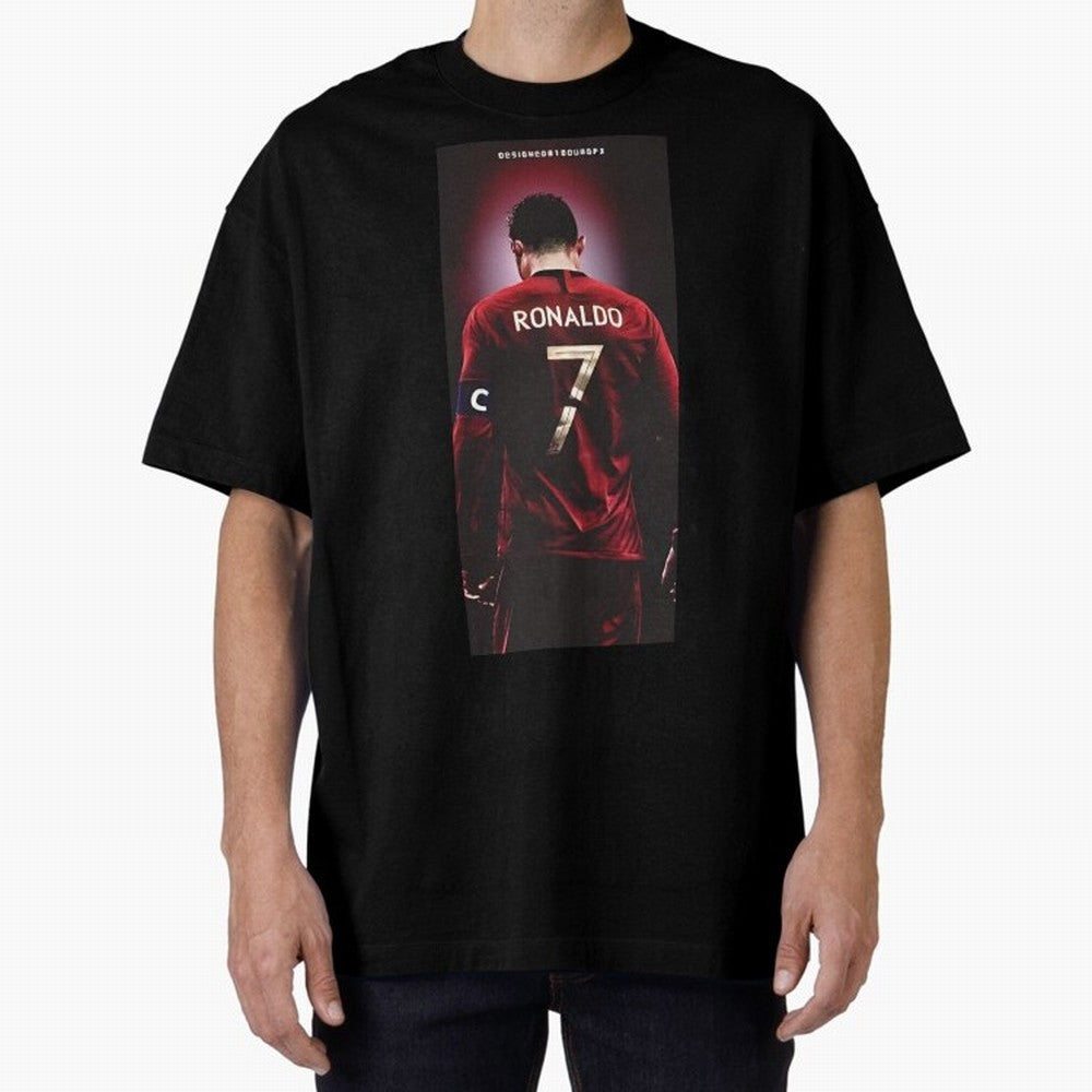 Cristiano Ronaldo Oversized T-Shirt Unlock FIFA World Cup 2026 Group Stage Spirit, Driven by France and Portugal, Messi, Neymar and Mbappe, Stadium Chants, National Pride, Trophy Dreams and Unforgettable Football Memories; Perfect for People Who
