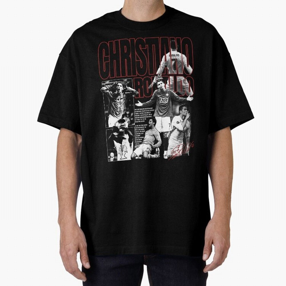 Cristiano Ronaldo Vintage Graphic Oversized T-Shirt Bring Home the FIFA World Cup 2026 Journey through Mbappe and Neymar Highlights, Argentina, France and Brazil Pride, Stadium Chants, National Pride, Trophy Dreams and Unforgettable Football