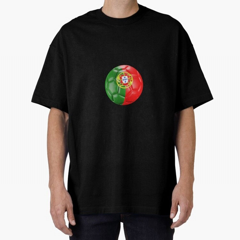 Portugal Oversized T-Shirt Bring FIFA World Cup 2026 USA Canada Mexico Spirit, Inspired by Spain, Messi, Global Supporter Spirit, Legendary Goals, National Colors and Tournament Celebration; Perfect for Supporters Who Want Bold Football Energy,