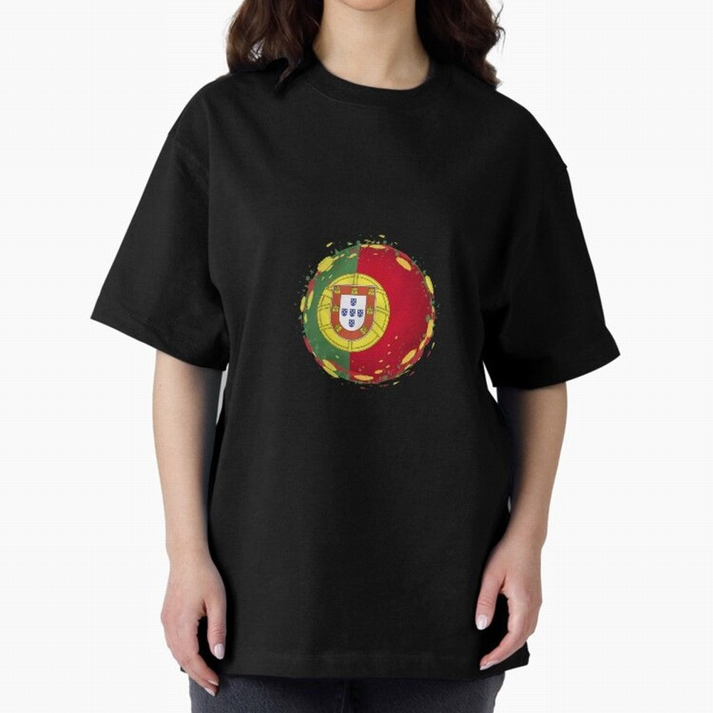 Portugal Oversized T-Shirt Upgrade FIFA World Cup 2026 Spirit, Capturing England, France and Netherlands, Neymar, Championship Spirit, Famous Goals, Roaring Crowds and International Football Unity; Created for Match Day Parties, Soccer Gifts, Fan