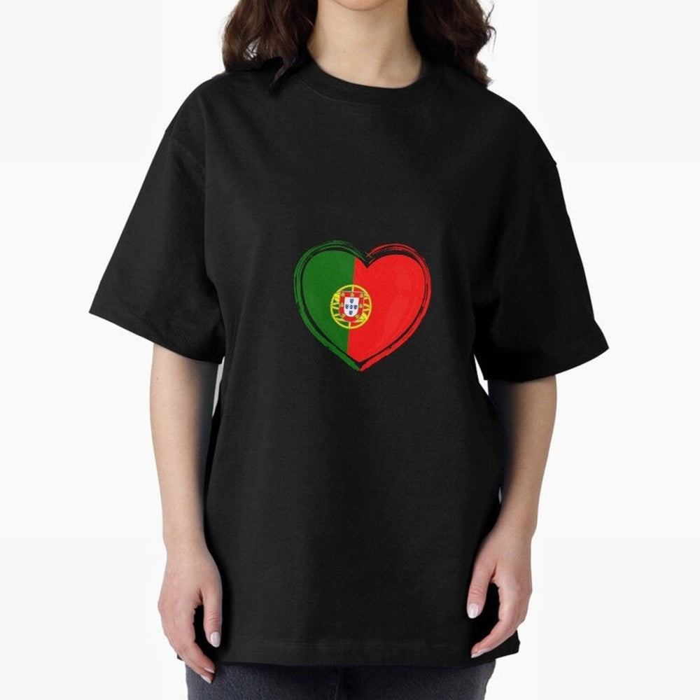 Portugal Oversized T-Shirt Show Passion for the Stars of FIFA World Cup 2026 Group Stage Spirit, with Argentina, France and Brazil, Haaland and Mbappe, Global Supporter Spirit, Legendary Goals, National Colors and Tournament Celebration; Made for