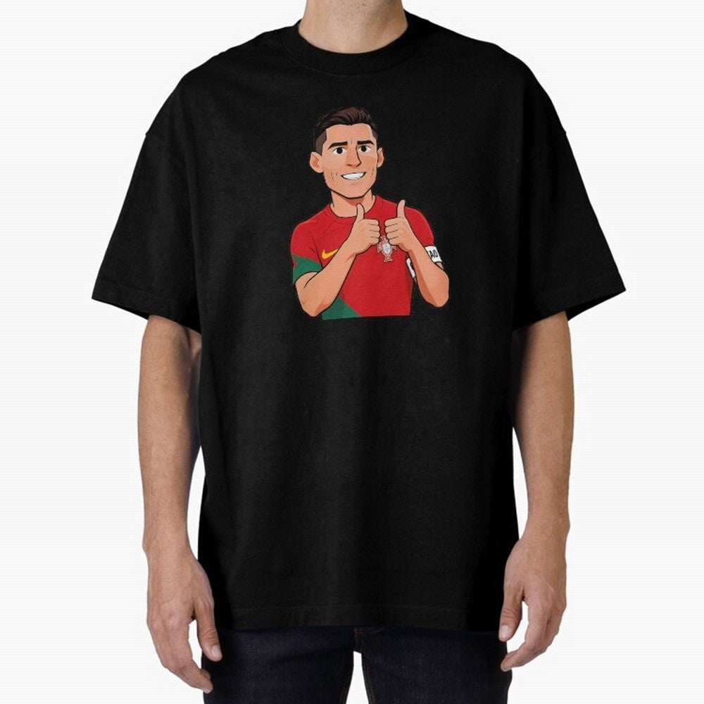 World CUP Cristiano Oversized T-Shirt Stand Out with Spirit from the FIFA World Cup 2026 Journey through Haaland Highlights, France Pride, Champion Mindset, Group Stage Buzz, Knockout Tension and Passionate Fan Culture; Great for Supporters Who