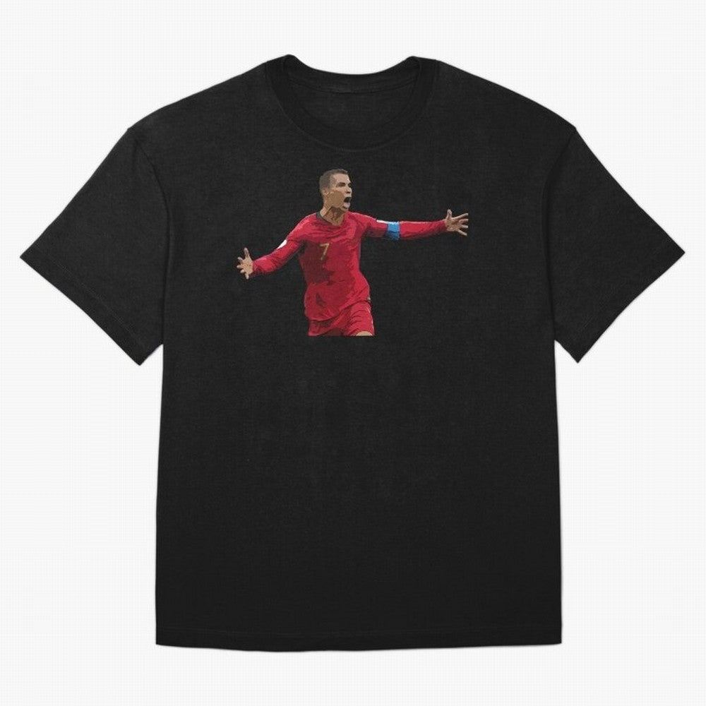Cristiano Ronaldo Oversized T-Shirt Capture Global Football Passion for FIFA World Cup 2026 USA Canada Mexico, Capturing Neymar, Netherlands, Football Festival Excitement, Trophy Ambitions, Country Rivalries and Star Player Buzz; Great for Watch