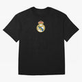 RE-AL-MAD-RID- Logo FC Merchandise Oversized T-Shirt Relive Legendary Nights from the FIFA World Cup 2026 USA Canada Mexico Journey through Haaland and Mbappe Highlights, Portugal, Spain and Germany Pride, Global Supporter Spirit, Legendary Goals,