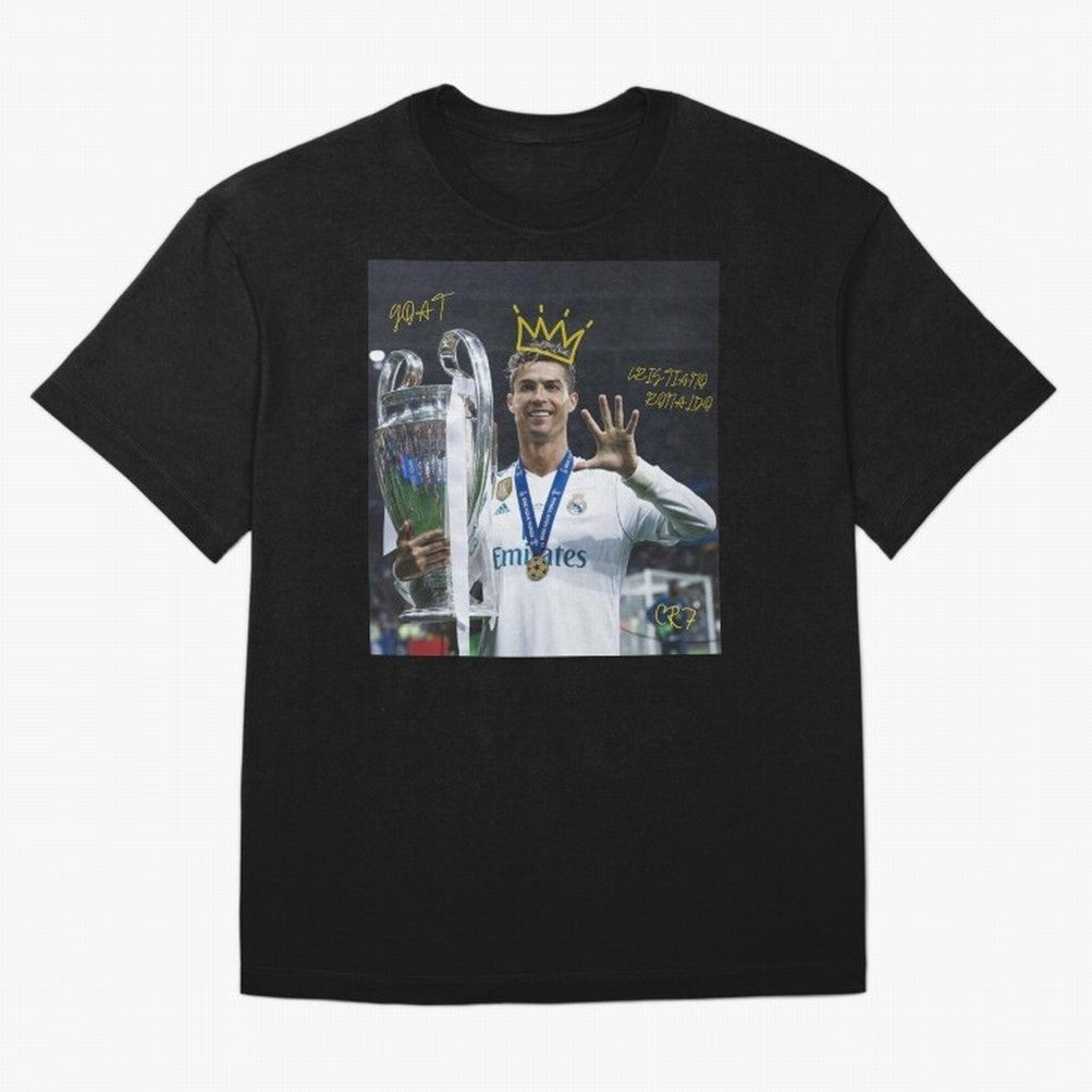 Cristiano Ronaldo- GOAT Oversized T-Shirt Bring Match Day Fire to FIFA World Cup 2026 USA Canada Mexico Highlighting CR7, Argentina Energy, Sports Nostalgia, International Competition, Famous Players and Unforgettable Victories; Great for