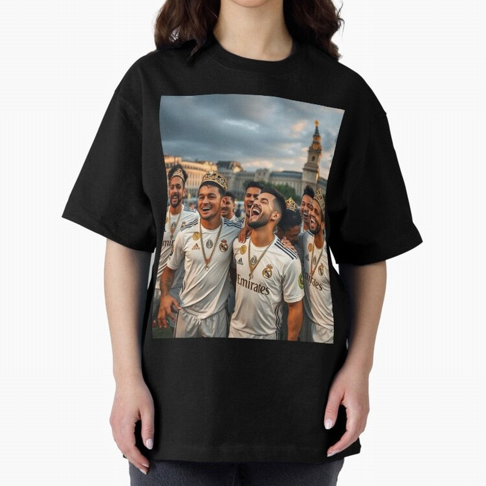 Derb¨ª Real Madrid Oversized T-Shirt Join Match Day Hype around FIFA World Cup 2026 USA Canada Mexico, Cristiano Ronaldo, Haaland and CR7, England, Championship Spirit, Famous Goals, Roaring Crowds and International Football Unity; Built for