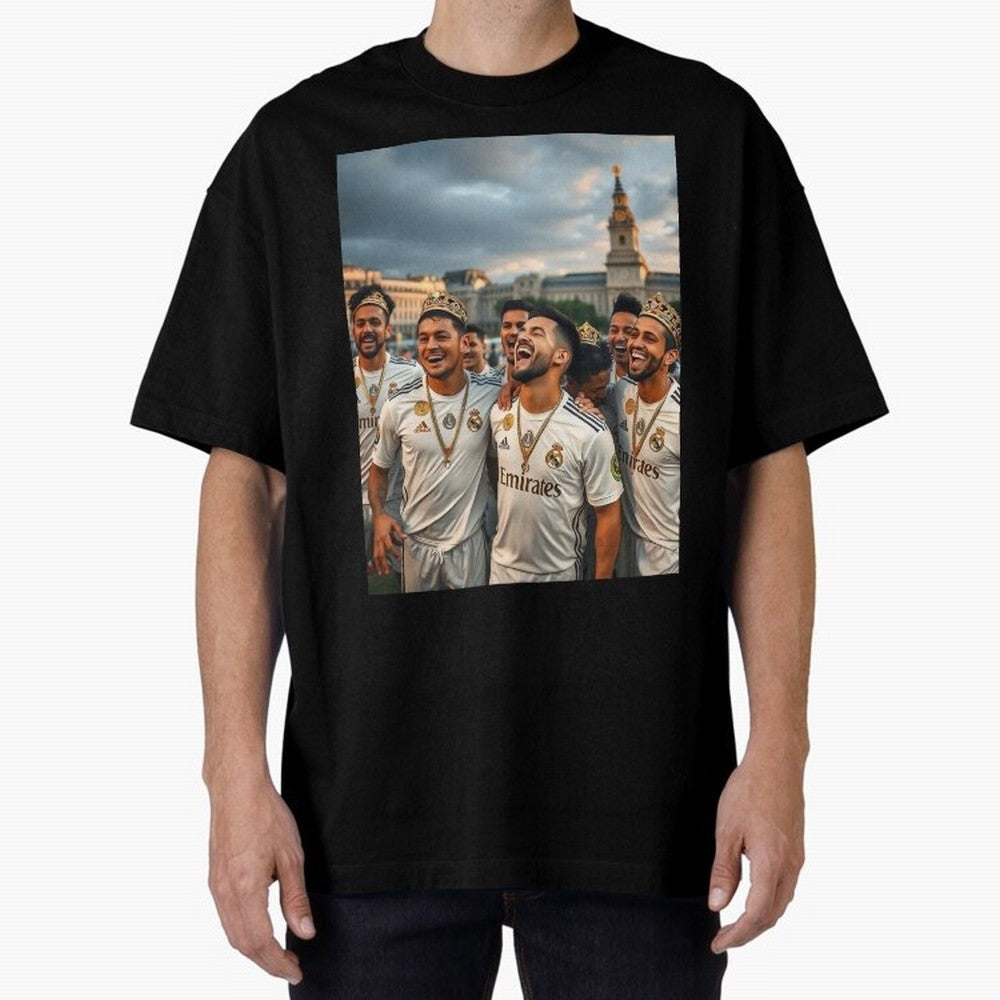 Derb¨ª Real Madrid Oversized T-Shirt Join Match Day Hype around FIFA World Cup 2026 USA Canada Mexico, Cristiano Ronaldo, Haaland and CR7, England, Championship Spirit, Famous Goals, Roaring Crowds and International Football Unity; Built for