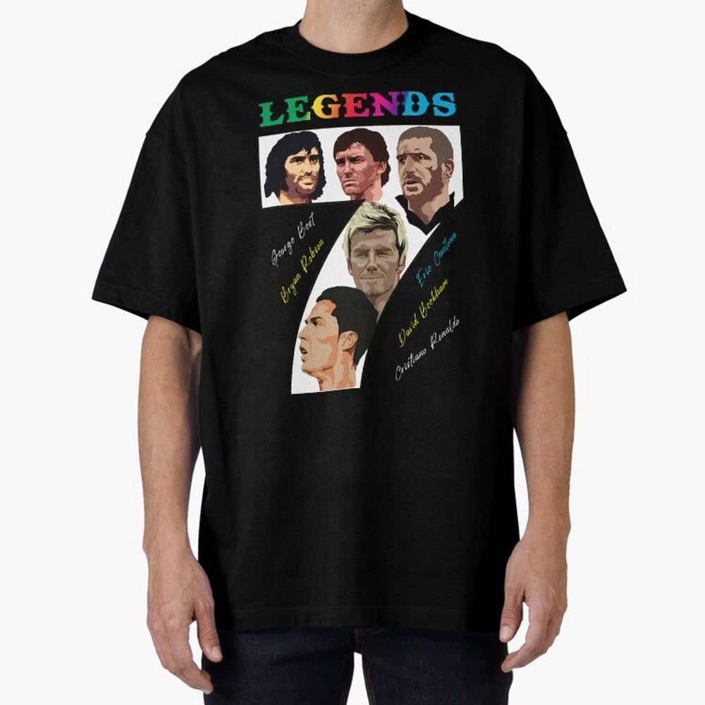 LEGENDS OF FOOTBALL Oversized T-Shirt Back the Journey through FIFA World Cup 2026 USA Canada Mexico Built around Mbappe and Neymar, Brazil, Portugal and Argentina Energy, Champion Mindset, Group Stage Buzz, Knockout Tension and Passionate Fan