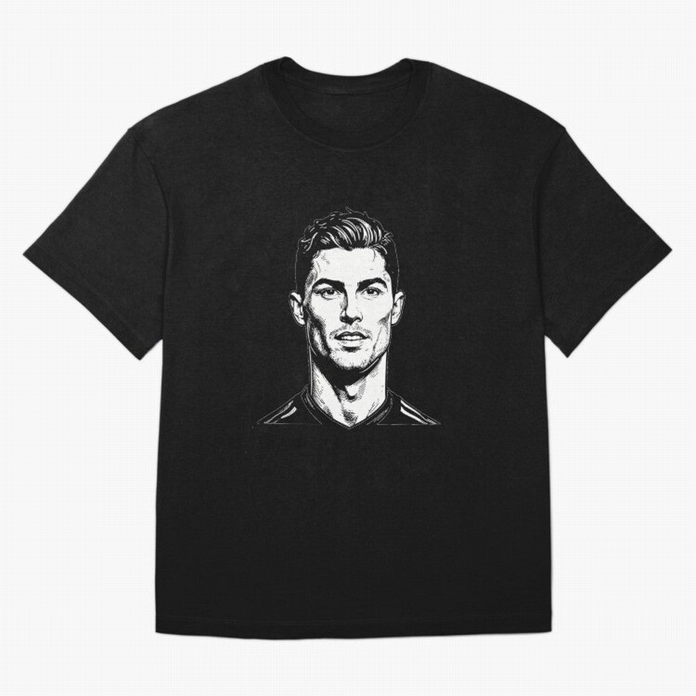 Cristiano Ronaldo Oversized T-Shirt Represent the Passion of Match Day Hype around FIFA World Cup 2026 Group Stage, Mbappe and Neymar, Brazil, Portugal and Argentina, Classic Soccer Heritage, Championship Pressure, Fan Loyalty and International