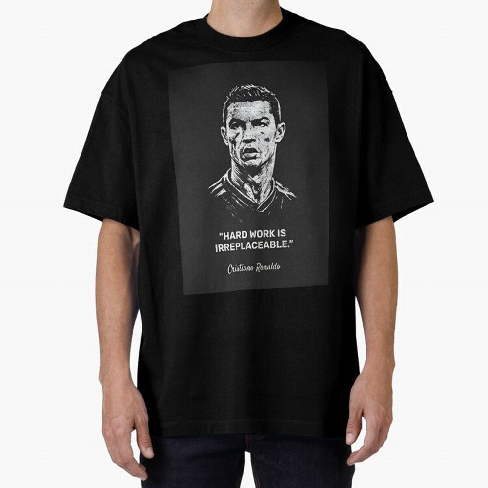 Cristiano Ronaldo Oversized T-Shirt Celebrate Rivalries and Pride in Match Day Hype around FIFA World Cup 2026 Group Stage, Messi, Netherlands, Vintage Soccer Flavor, Modern Football Stars, National Flags and Final Night Emotion; Perfect for