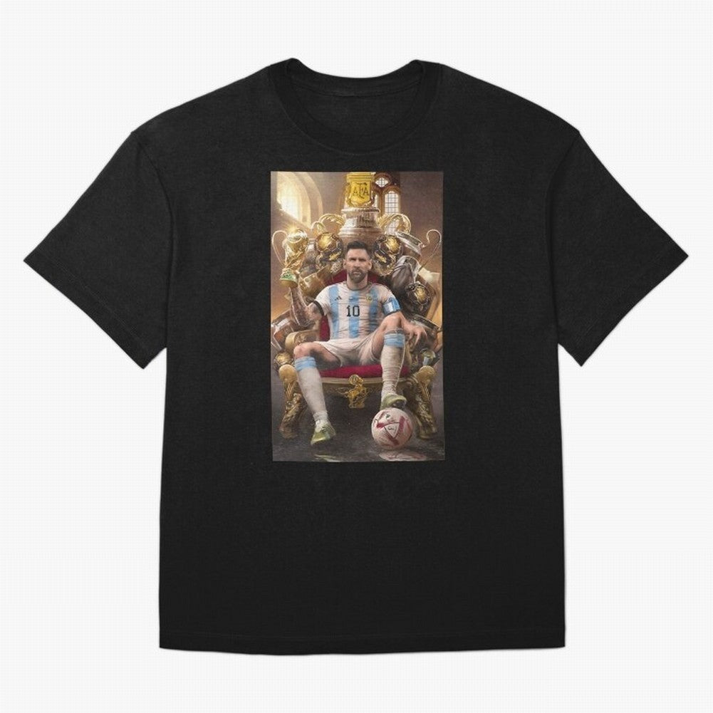 Lionel Messi Oversized T-Shirt Showcase FIFA World Cup 2026 Group Stage for Fans of Messi, Neymar and Mbappe and Argentina, Bringing Football Passion, Legendary Performances, Festival Vibes and Supporter Community; Ideal for Fans Who Follow Messi,