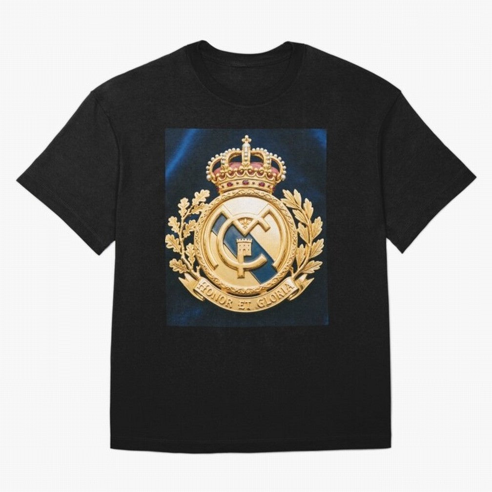 Madrid Honor y Gloria Oversized T-Shirt Show Up for the Glory of FIFA World Cup 2026 USA Canada Mexico Driven by Cristiano Ronaldo, Haaland and CR7, Spain Energy, Global Supporter Spirit, Legendary Goals, National Colors and Tournament Celebration;