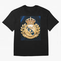 Madrid Honor y Gloria Oversized T-Shirt Show Up for the Glory of FIFA World Cup 2026 USA Canada Mexico Driven by Cristiano Ronaldo, Haaland and CR7, Spain Energy, Global Supporter Spirit, Legendary Goals, National Colors and Tournament Celebration;