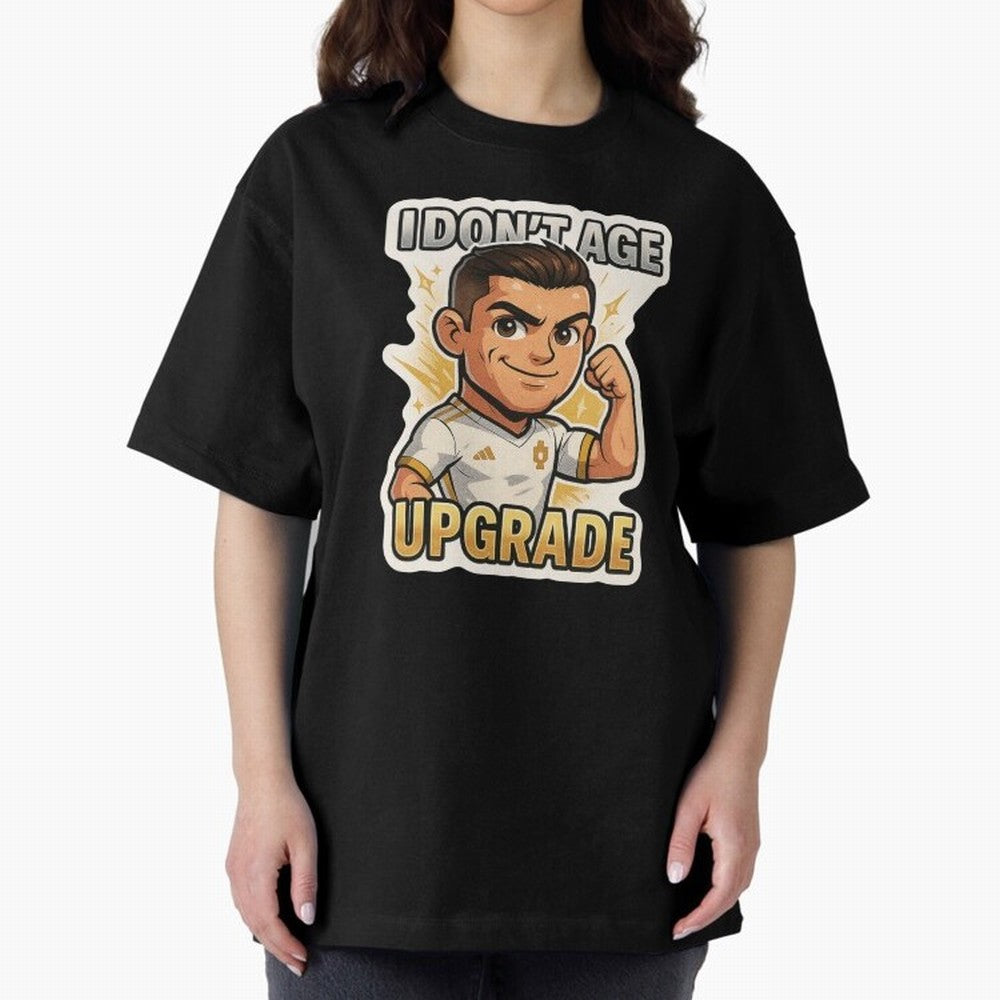 I Dont Age Upgrade Oversized T-Shirt Feel the Heartbeat of Global Football Passion for FIFA World Cup 2026, Made for Messi, CR7 and Mbappe, Netherlands, Supporter Pride, Iconic Celebrations, Legendary Names and Global Match Day Energy; Perfect for