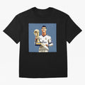 Cristiano Ronaldo Cr7 The Best Artwork Futbol Soccer Oversized T-Shirt Represent Global Football Passion for FIFA World Cup 2026 USA Canada Mexico, Made for Messi, CR7 and Mbappe, Spain and Netherlands, Classic Soccer Heritage, Championship