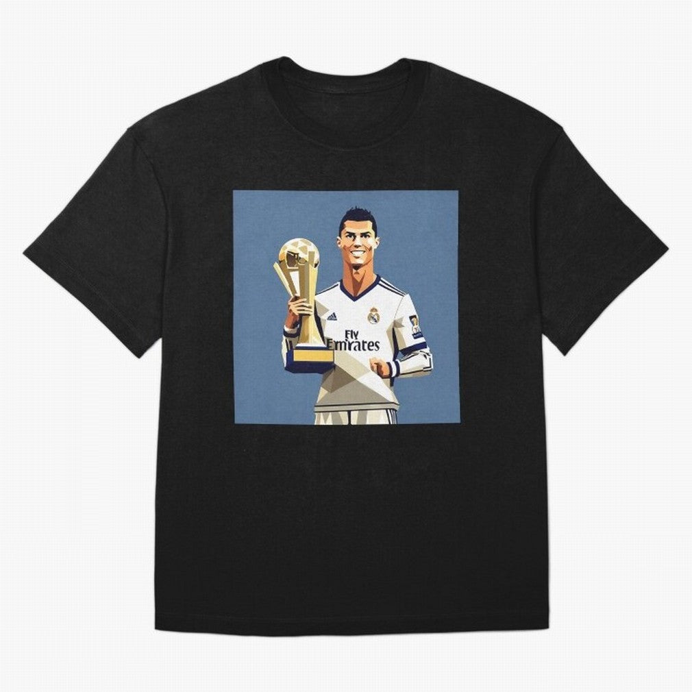Cristiano Ronaldo Cr7 The Best Artwork Futbol Soccer Oversized T-Shirt Represent Global Football Passion for FIFA World Cup 2026 USA Canada Mexico, Made for Messi, CR7 and Mbappe, Spain and Netherlands, Classic Soccer Heritage, Championship