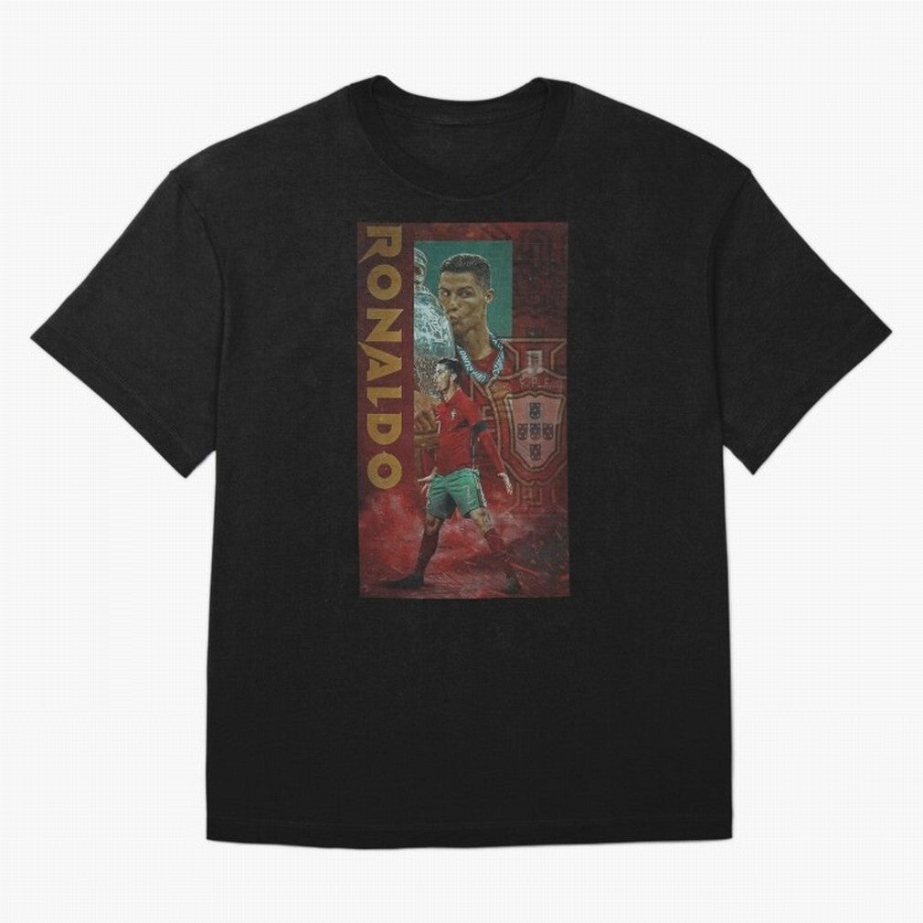 Cristiano Ronaldo Oversized T-Shirt Show Match Day Excitement for FIFA World Cup 2026 Group Stage Spirit, Made for France and Portugal, Messi, Stadium Chants, National Pride, Trophy Dreams and Unforgettable Football Memories; Ideal for Football