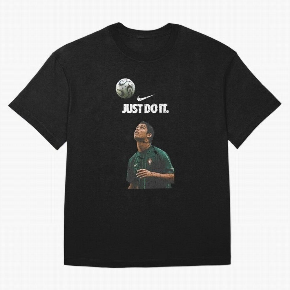Cristiano Ronaldo Just Do It Oversized T-Shirt Make Every Match About Match Day Hype around FIFA World Cup 2026, Neymar, Haaland and Cristiano Ronaldo, Portugal, Spain and Germany, Championship Spirit, Famous Goals, Roaring Crowds and International