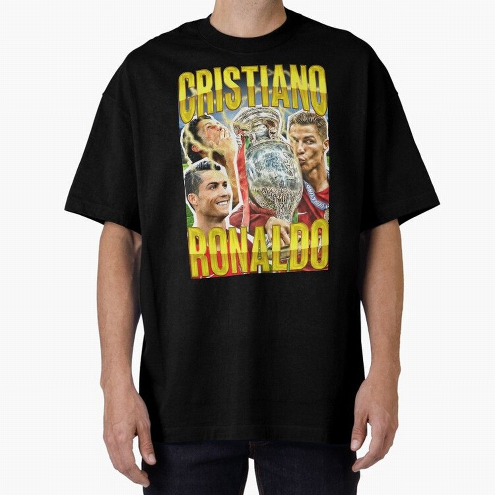 Cristiano Ronaldo Cr7 Siuuu El Bicho Oversized T-Shirt Capture FIFA World Cup 2026 with Messi and Cristiano Ronaldo, Portugal, Spain and Germany Energy, Football History, Final Match Energy, Crowd Noise and Once in a Lifetime Moments; Great for