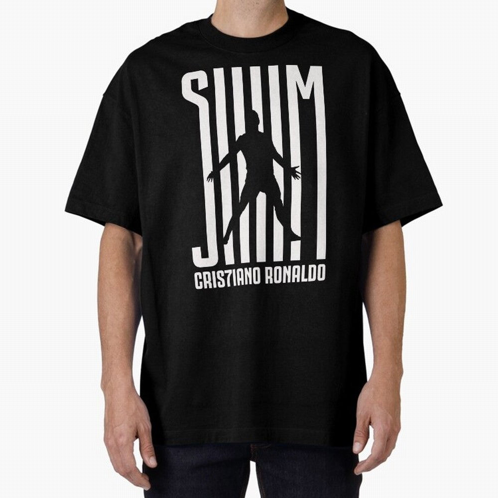 Cristiano Ronaldo - SIM Oversized T-Shirt Turn Football Passion into Global Football Passion for FIFA World Cup 2026 USA Canada Mexico, Filled with Messi, Germany, Goal Celebration Energy, Supporter Heritage, Football Icons and Worldwide Tournament