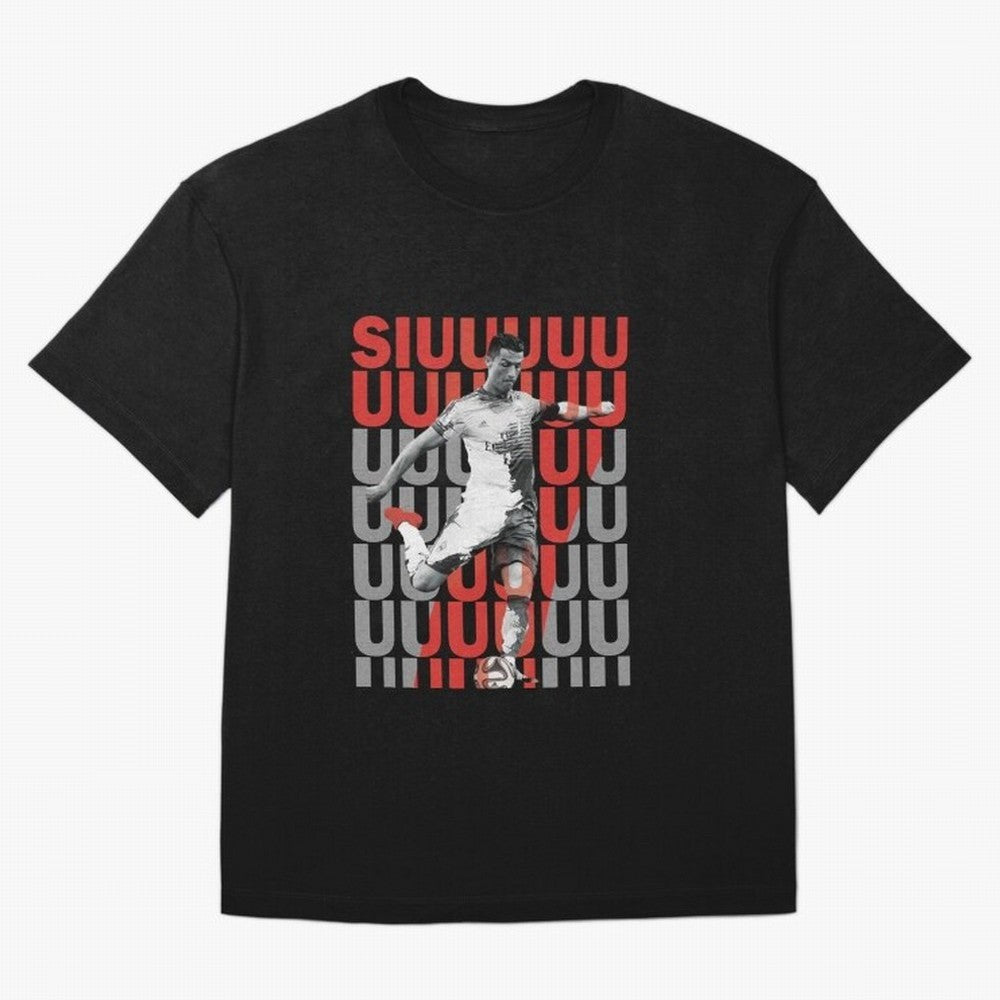 Siuuuuuu Cristiano Ronaldo Oversized T-Shirt Carry the Colors and Pride of Global Football Passion for FIFA World Cup 2026, Connected to Mbappe and Neymar, France and Portugal, Match Day Excitement, Supporter Culture, Golden Goals and Global
