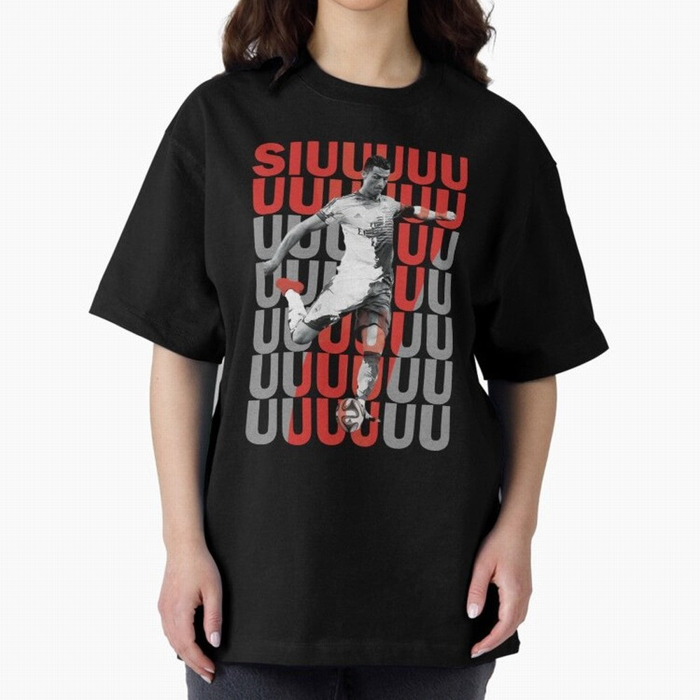 Siuuuuuu Cristiano Ronaldo Oversized T-Shirt Share the Excitement of FIFA World Cup 2026 Group Stage Built around Haaland and Mbappe, Argentina and Brazil Energy, Soccer Culture, Superstar Moments, National Team Dreams and Competitive Fire; Built