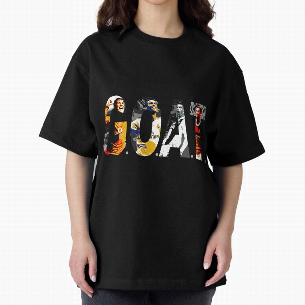 Cristiano Ronaldo Greatest Football Player Of All Time Oversized T-Shirt Feel the Roar of FIFA World Cup 2026 Group Stage for Fans of Neymar, Haaland and Cristiano Ronaldo and Argentina, France and Brazil, Bringing Match Day Excitement, Supporter